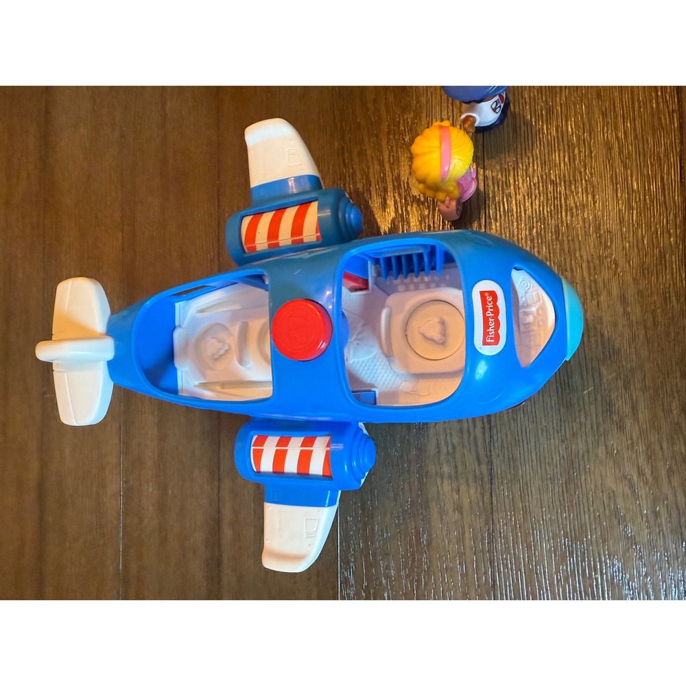 Fisher-Price Little People Airplane Toddler Unisex OS Blue Musical Jet Figures
